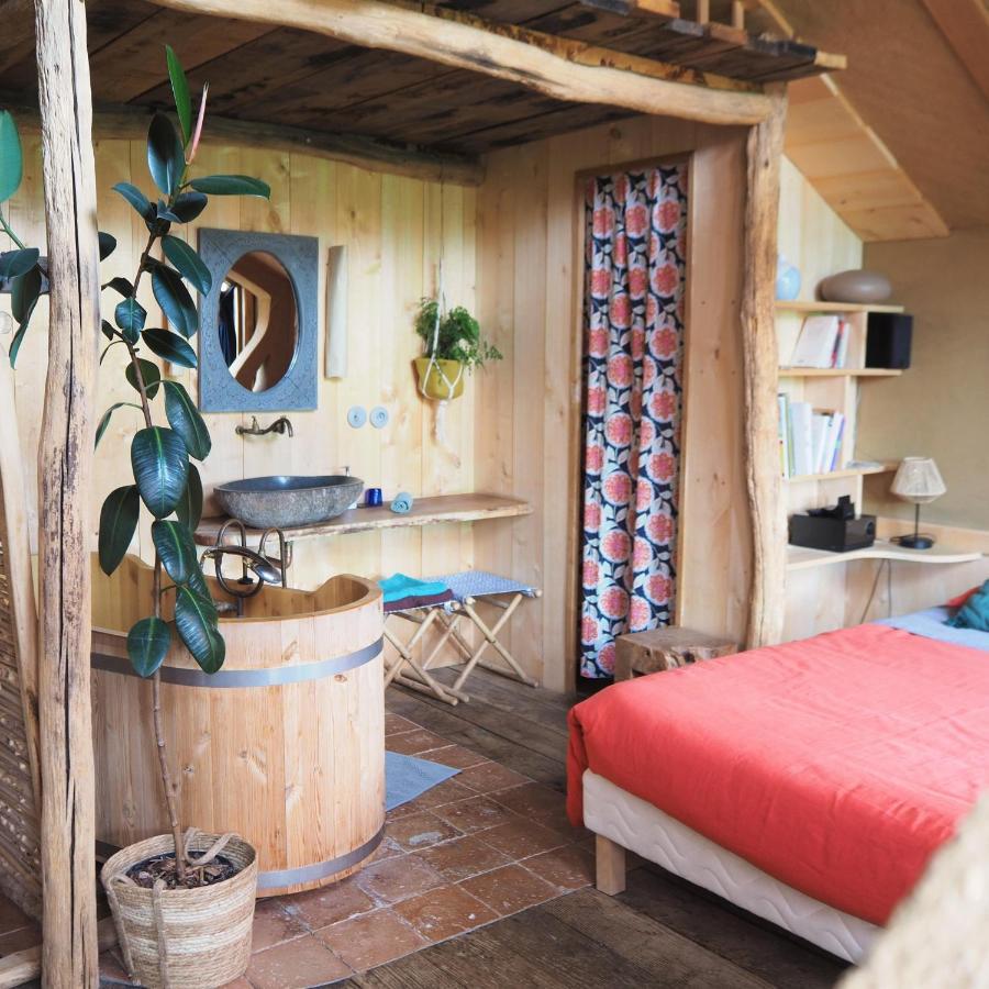Ecolodge La Belle Verte Saint-Mʼhervé Eksteriør bilde